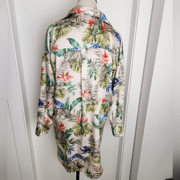 Zara Jungle Tunic Shirt Dress - Picture 4 of 12